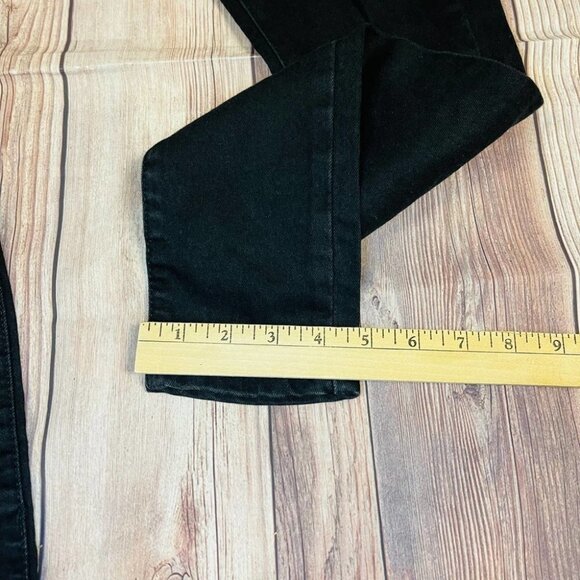 Boohoo Blue Black Jeans Distress High Waist Skinny Jeans Size 6 - Picture 8 of 12